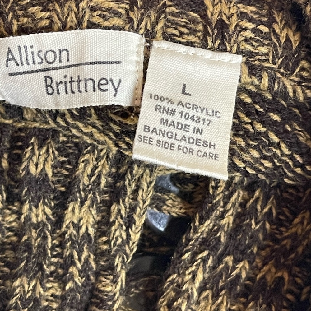 Allison Brittney Open Front Doleman Sleeve Cardigan Sweater - Picture 6 of 6